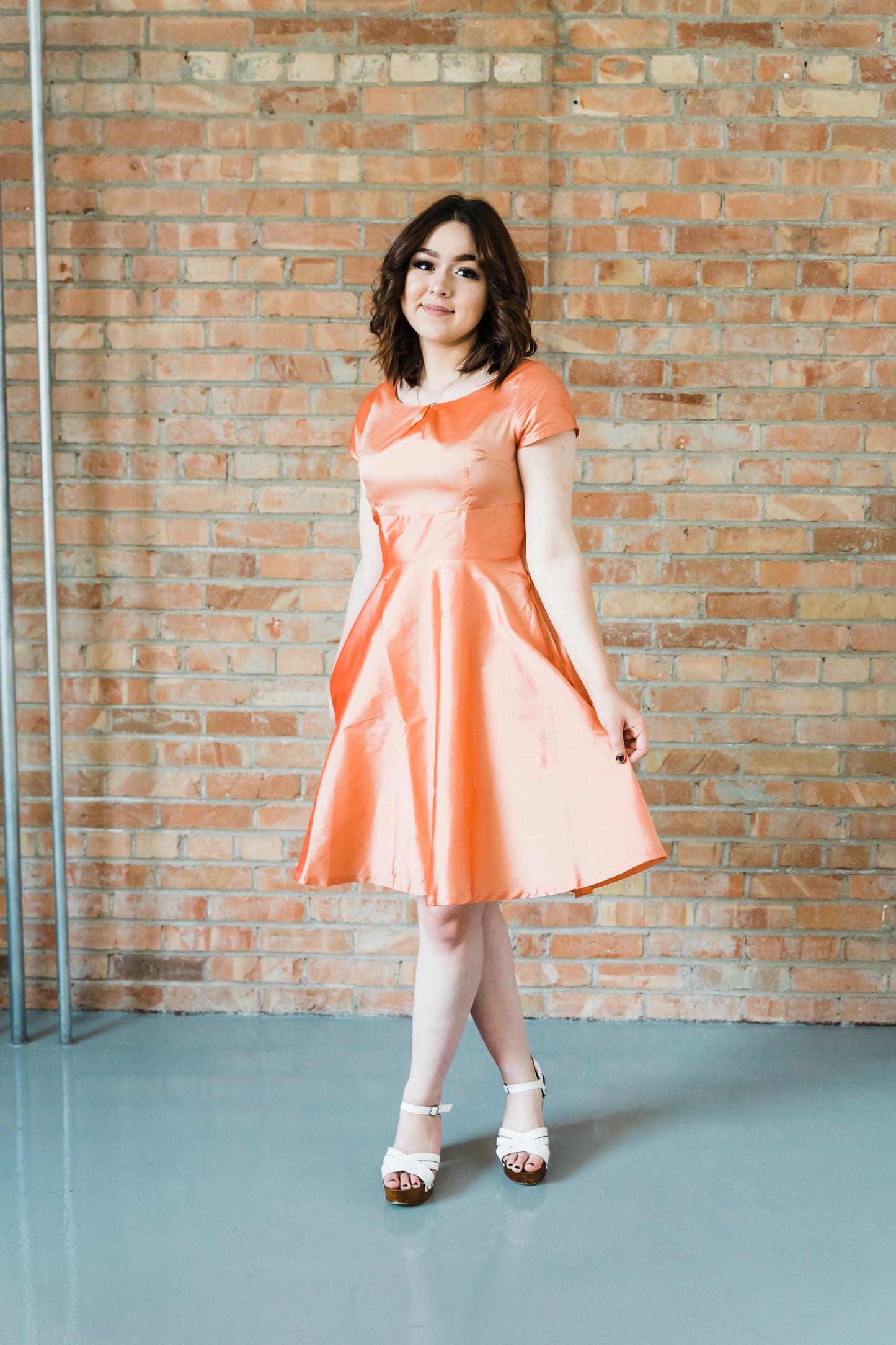 Bleecker St Party Dress, Peach