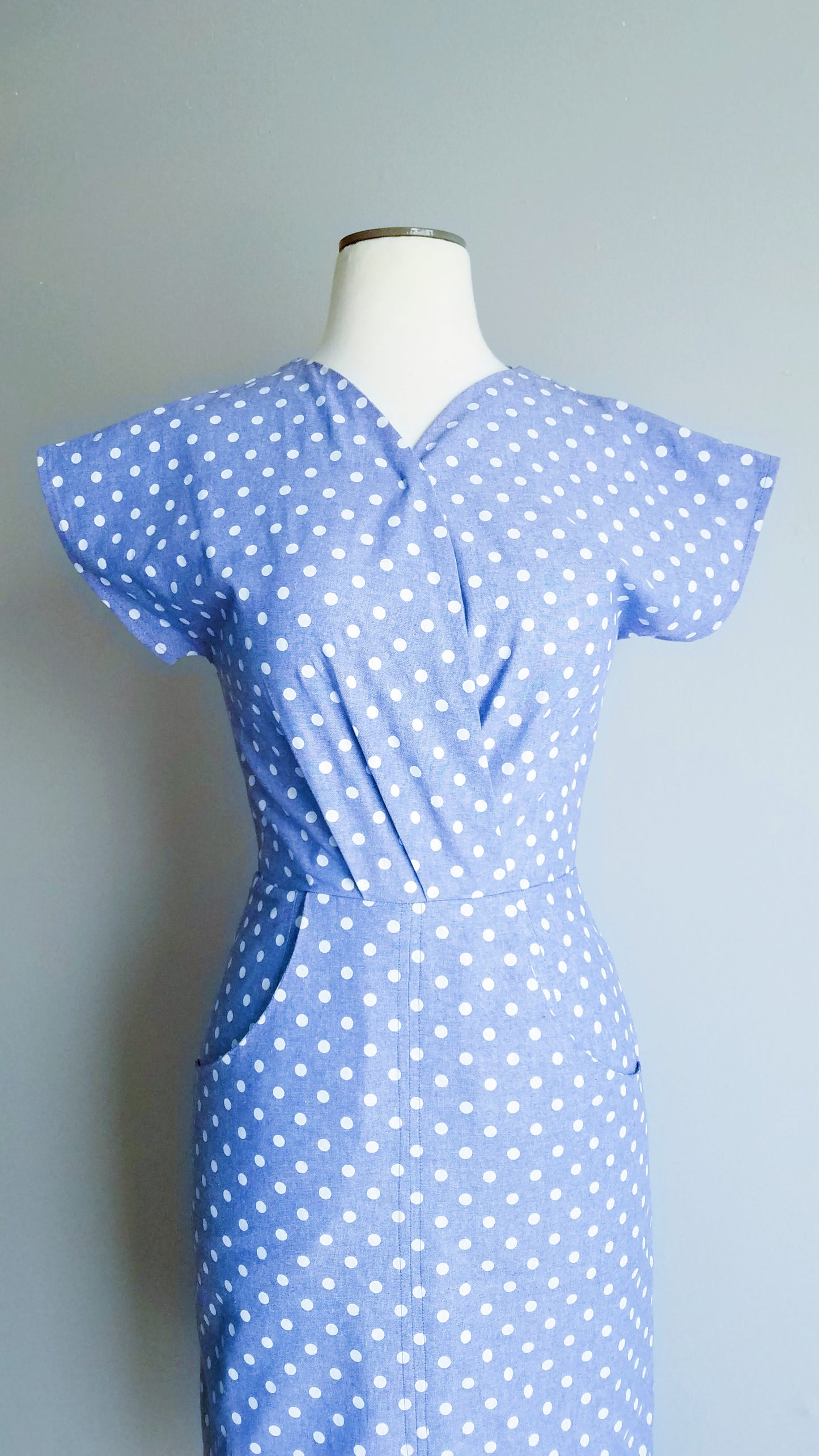 Polka Blues Dress